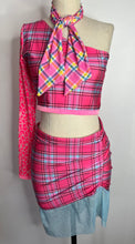 Load image into Gallery viewer, Pink Plaid Ruffle Skirt