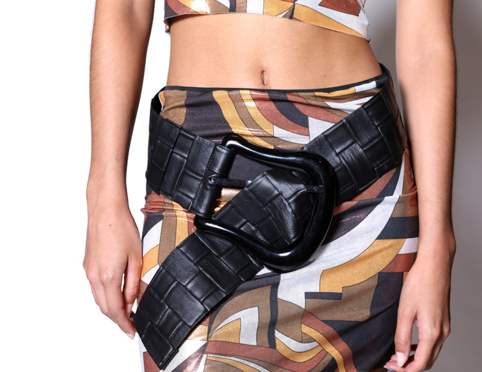 Faux Leather Belt