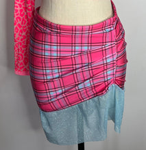 Load image into Gallery viewer, Pink Plaid Ruffle Skirt