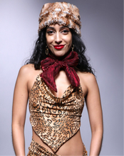 Load image into Gallery viewer, Leopard Sparkle Halter Top