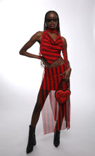 Load image into Gallery viewer, Red Striped Halter Top