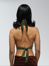 Load image into Gallery viewer, Green Sparkle Halter Top