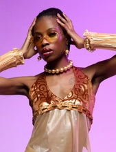 Load image into Gallery viewer, Gold Pearl Choker