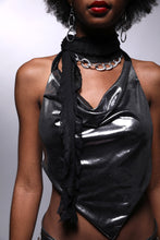 Load image into Gallery viewer, Silver Halter Top