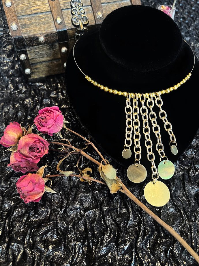 Disco Necklace in Gold