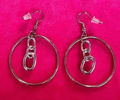 Chain & Hoop Earrings