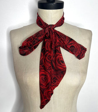 Red Roses Mesh Scarf