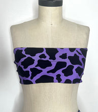 Load image into Gallery viewer, Purple Cow Print Bandeau