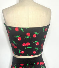 Load image into Gallery viewer, Cherry Tie Front Top