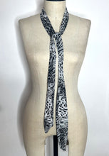 Load image into Gallery viewer, Grey Leopard Scarf