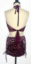 Load image into Gallery viewer, Double Ruched Mauve Skirt