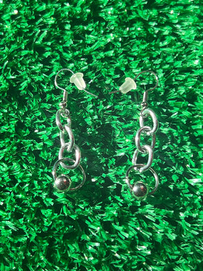 Pierced Chain Earrings