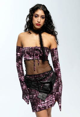 Purple Mosaic Arm Warmers