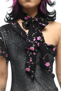 Pink Flower Scarf