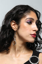 Load image into Gallery viewer, Silver Circle Earrings