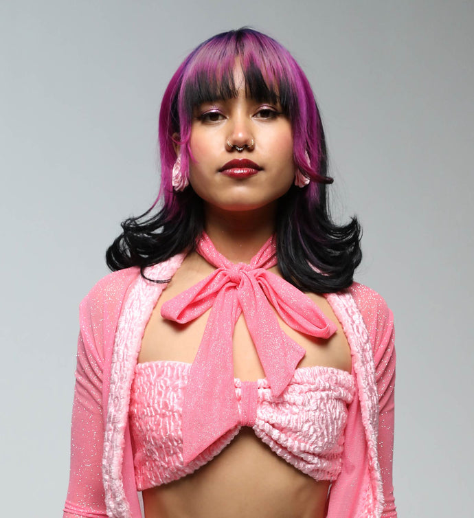 Pink Sparkle Scarf