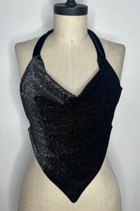 Velvet Sparkle Halter Top