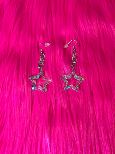 Glitter Star Earrings