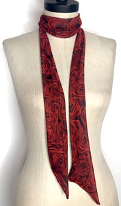 Red Roses Mesh Scarf