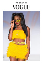 Load image into Gallery viewer, Electro Bright Faux Fur Tube Top