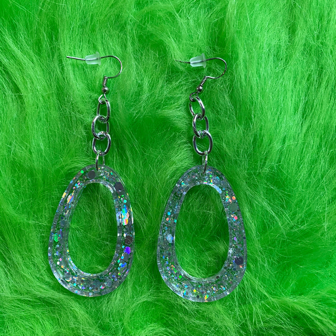 Glitter Tear Earrings