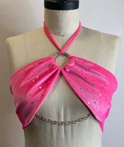 Pink Glitter Bandeau