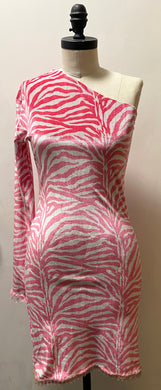 Pink Zebra Leopard Reversible Dress