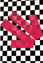 Load image into Gallery viewer, Hot Pink Mesh Arm Warmers