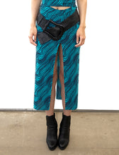 Load image into Gallery viewer, Aqua Pleated Skirt