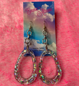 Glitter Tear Earrings